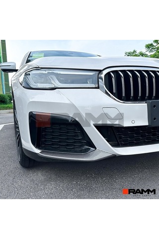 Bmw G30 M Sport Lcı Mp Ön Tampon Flap Seti - Parlak Karbon
