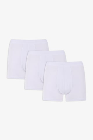 Penti Erkek Pamuklu Basic White Tape 3lü Boxer