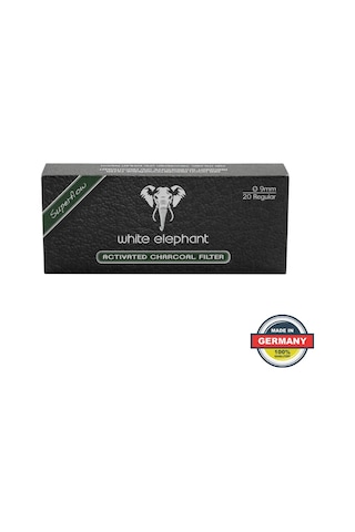 White Elephant 9mm Kömürlü Pipo Filtresi 20 Adet 352465