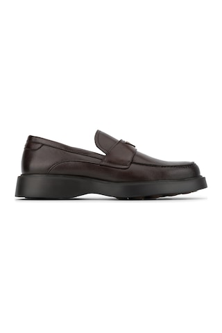 Tamer Tanca Erkek Hakiki Deri Kahverengi Loafer Ayakkabı 383 6982 Erk Ayk Sk26-27 Kahve Dr