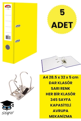 Ofis Büro Klasörü Çift Halka Avrupa Metal Mekanizma Çeşitli Renk Ve Adetlerde Dar Ve Geniş Klasör Siyah