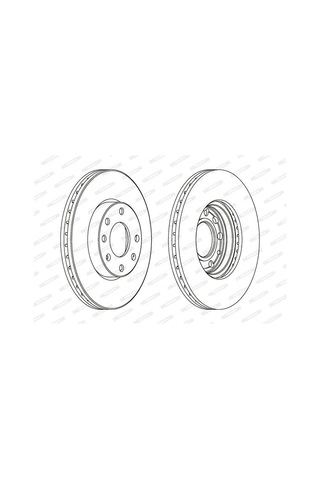 Opel Astra G Ön Fren Diski 1.4/1.6/1.7 256 Mm 1998-2004 Ferodo