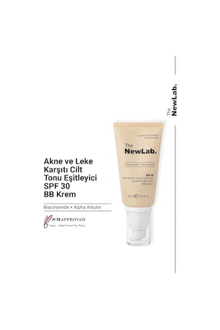 The NewLab Akne Ve Leke Karşıtı Cilt Tonu Eşitleyici Spf 30 Bb Krem-niacinamide+alpha Arbutin
