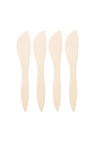 Ikea Smörklıck 4 Parça Tereyağı Bıçağı Seti 18 Cm Kahverengi