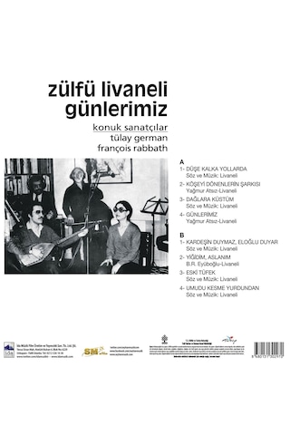 Zülfü Livaneli - Günlerimiz Plak