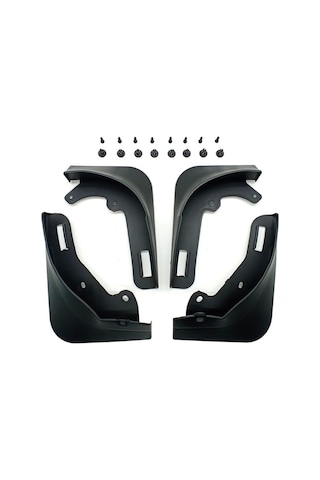 Tesla Model Y Arabası İçin Yumruksuz Ön Ve Arka Tekerlekten Yumuşak Kauçuk Çamurluklar, Stil: Mat Siyah