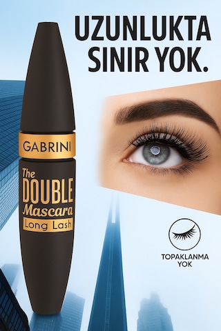 Gabrini Long Lash Mascara Kirpikleri Uzatan Siyah Maskara Siyah