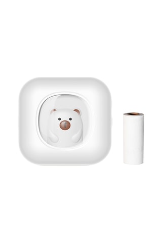 Ruicoo Beyaz 58mm Cebinde Bluetooth Isınma Yazıcı - Aı Resim Çizimi, Fotoğraf-not-defteri Yazdırma, 800mah Batarya Ve 1 Adet 57x25mm Kağıt Gümüş