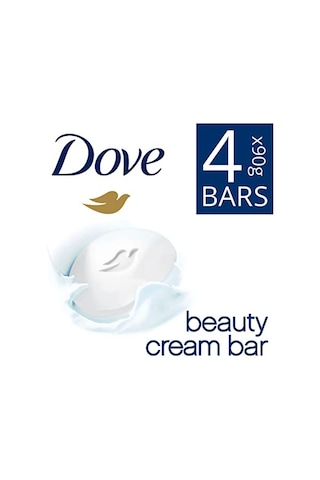 Dove Beauty Cream Bar Katı Güzellik Sabunu Original Nemlendirici Etkili, 4x90 G Acı Badem