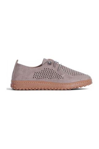 Ayakcenter Ayzen 1050 Vizon Kadın Loafer Ayakkabı Vizyon