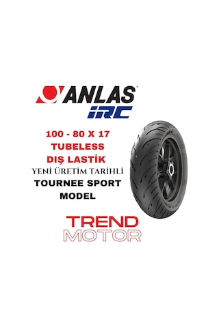 100 - 80 X 17 Tubeless Motosiklet Dış Lastik Tournee - Anlas