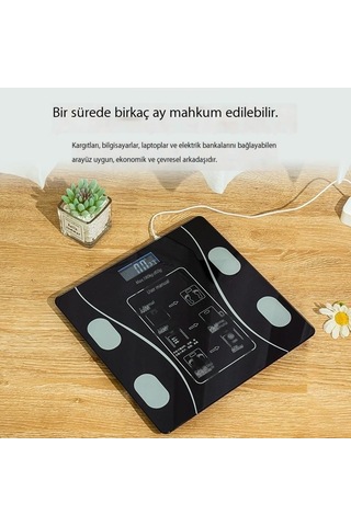 Akıllı Tartı Ev Küçük Elektronik Tartı Doğru Vücut Yağ Ölçer