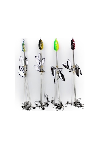 Novahub 5 Kollu Şemsiye Olta Takımı - Çoklu Balık Avı İçin Mükemmel, Küçük Ebatlı