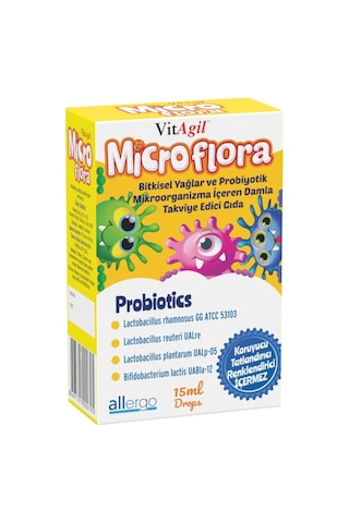 Vitagil Microflora Probiyotik Damla 15 ml Vitagil Microflora Probiyotik Damla 15 ml