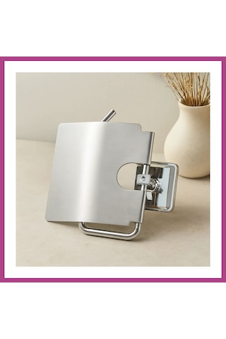 Gees Global Geniş Kapaklı Metal Wc Kağıtlığı Yapışkanlı Montaj Gbzs Diğer