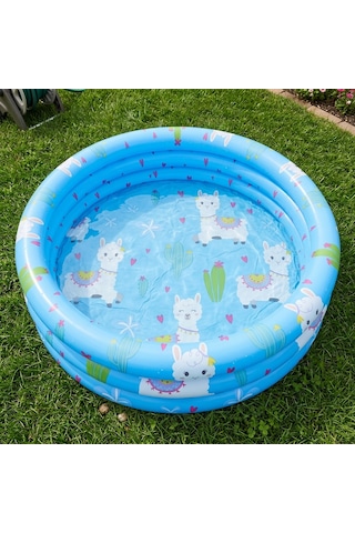 Alpaca 3-halkalı Şişme Çocuk Havuzu 100 Cm X 30 Cm Mavi 57167 Açık Mavi