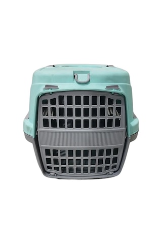 Pribor Hz-100 Kedi Köpek Evcil Hayvan Taşıma Çantası Box Orta Boy Çok Fonksiyonlu Su Yeşili Gri