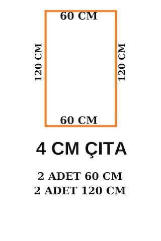 Tek Çerçeve Tasarımı Boyanabilir Çıta Hazır Kesim Anka139 3,60 Metre