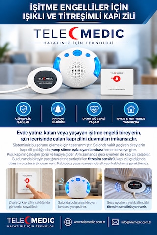 İşitme Engelli Bireyler İçin Işıklı Ve Titreşimli Kapı Zili Uyarı Sistemi İşitme Engelli Bireyler İçin Işıklı Ve Titreşimli Kapı Zili Uyarı Sistemi