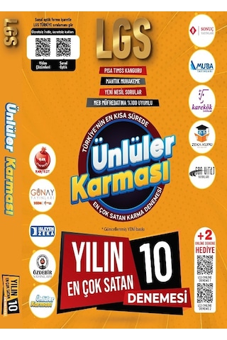 Ders Ders Düzenlenmiş Tamamı Çözümlü Çıkmış Sorular - 2025 Lgs Genel Deneme 10 Yayın 10 Deneme