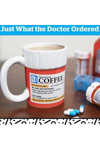 Honmex Seramik İlaç Şeklinde Kahve Fincanı, Özel Reçete Stili, Yenilikçi Tasarım Bardak