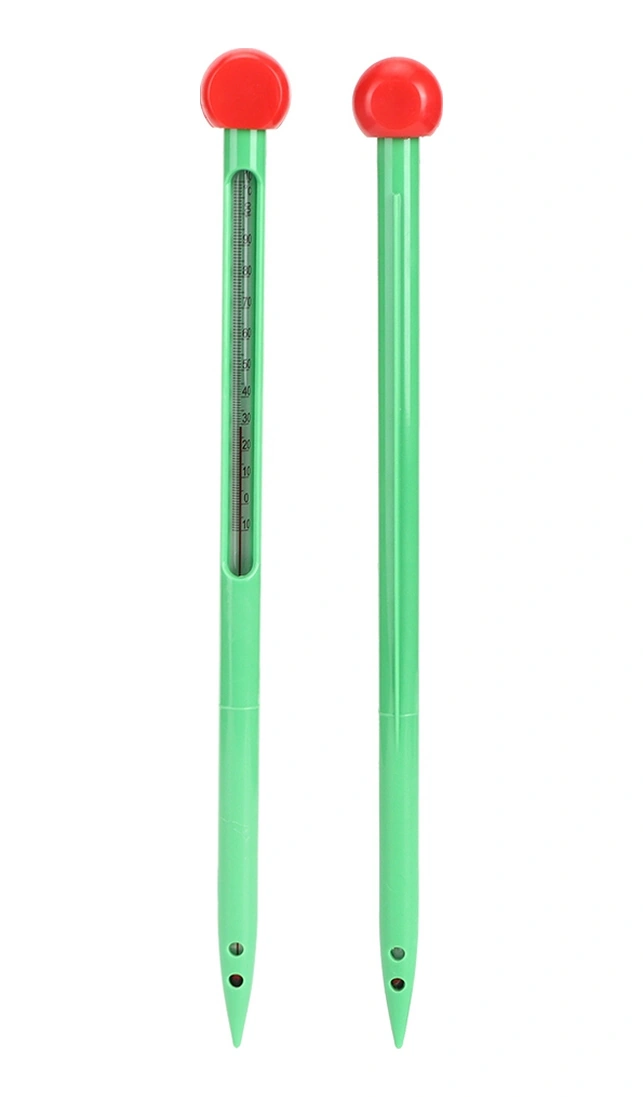 Hangfox Toprak Sıcaklığı Ölçer, Cam Çubuklu, Batırmalı, -10 C/+110 C Aralığı, Bahçe/çiftlik İçin, Pil Gereksiz, Hassas Okuma