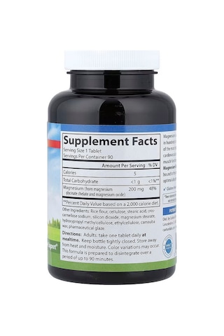 Carlson Magnesium Glycinate 200 Mg 90 Tablet