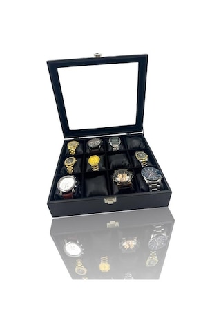 Richbo x 12'li Saat Kutusu Siyah