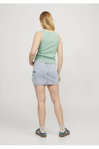 Jack & Jones Kadın Belden Baglamali Bluz - Dahlia 12252450 Grayed Jade Mint Yeşili