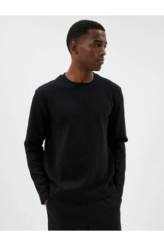 Koton Erkek Sweatshirt Siyah 5wam70065mk 25ky59001710 Y5901 Siyah