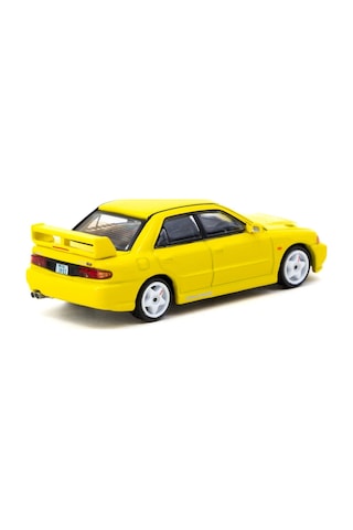 Tarmac Works 1/64 Mitsubishi Lancer Gsr Evolution Iıı Yellow With Tarmac Cards