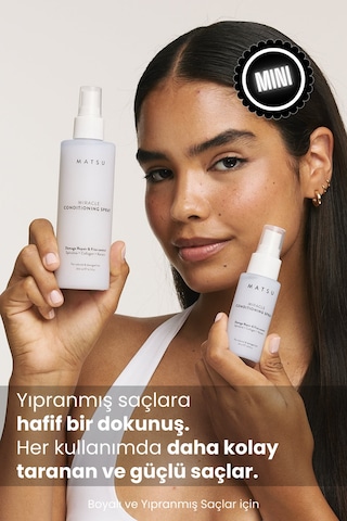Matsu Miracle Biotin Keratin Kolay Tarama Elektriklenme Karşıtı Onarıcı Saç Spreyi 50 ml