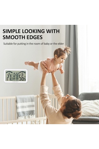 Habotest Ht683 Dijital Higrometre Ve Termometre Kapalı Beyaz