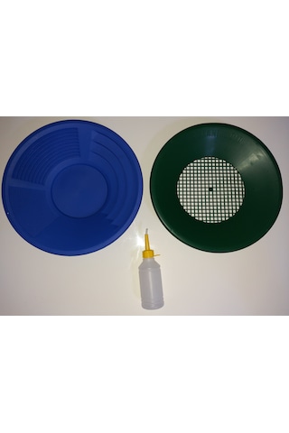 İn Mekanik Gold- Pan Üstü Elek-Altın Vakum Pompası Mavi Pan