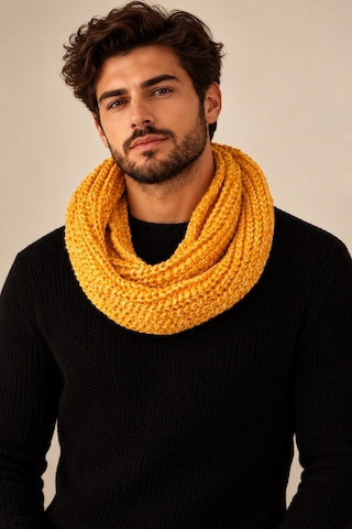Boldy Örme Boyunluk Triko Atkı Hardal Unisex (528290235)