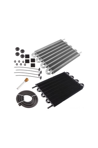 Youtek Otomatik Klima Borulu Kondensör - 4 Satır Siyah, Isı Dağıtımı İyileştirici, Araba Modifikasyon Aksesuarı, Alüminyum Konstruksiyon