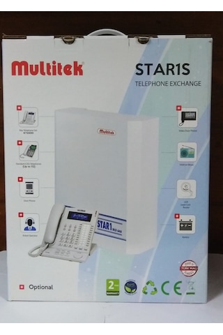 Multitek Star1S 6 Harici 64 Dahili Büyüyebilir Telefon Santral