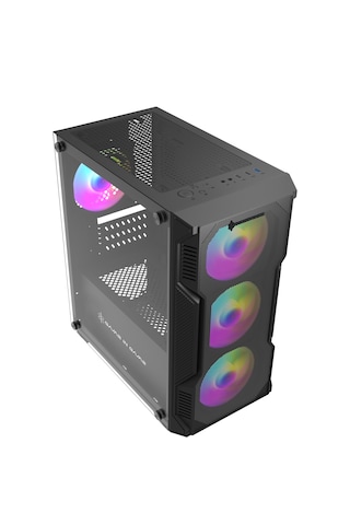 Game İn Game Speed 4x12cm Argb Fan Mesh Panel Temper M.atx Kasa