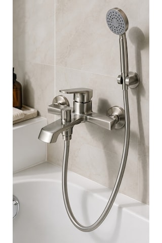 Valentını Banyo Bataryası Fırçalı Nikel Vm-2411