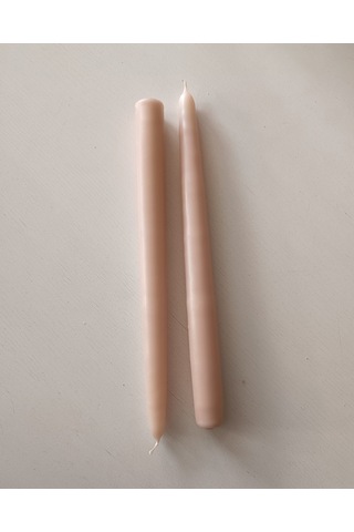 İkili Şamdan Mum 2x25cm Kum Beji