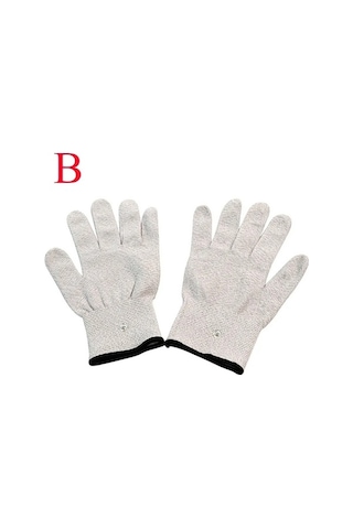 Tongxida Bej Renk Akupunktur Terapi Makinesi Masaj Eldiveni Etkili Cihazı Bej