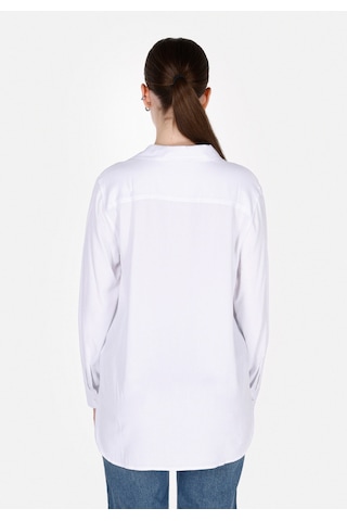 Colin's Colins Regular Fit Shirt Neck Düz Kadın Beyaz Roll-up Gömlek Cl1073413 Q1.v1 Wht Beyaz