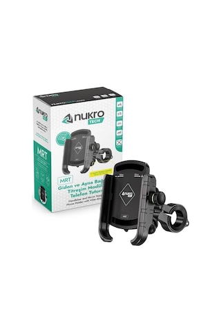Nukrotech Mrt 4 Yastıklı Titreşim Modüllü Telefon Tutucu Siyah