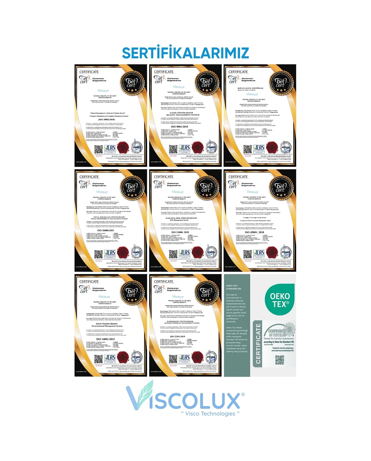 Ortopedik Visco Seyahat Yastığı - Visco Boyun Destekli Yastık 30x30x12 İndigo Mavi