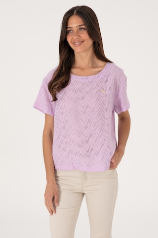 U.s. Polo Assn. Kadın Lila Gömlek Kısa Kollu 50299319-vr034 Lila