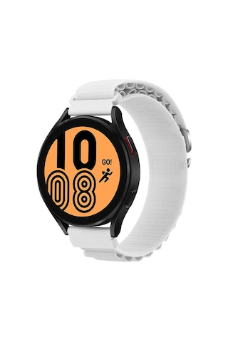 Watch 20mm Kr410 Kumaş Kordon - Beyaz Diğer