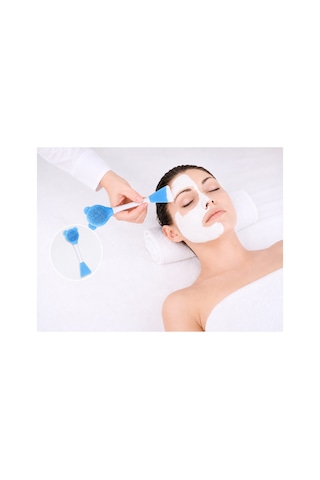 Cilt Bakım Fırçası Ve Maske Spatulası Pembe