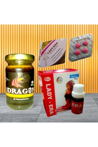 Dragon 110gr Birtkisel Macun + Ladyyeraa10ml Womendrop +130mg 4lütablet Set Forwomen Dragon 110gr Birtkisel Macun + Ladyyeraa10ml Womendrop +130mg 4lütablet Set Forwomen