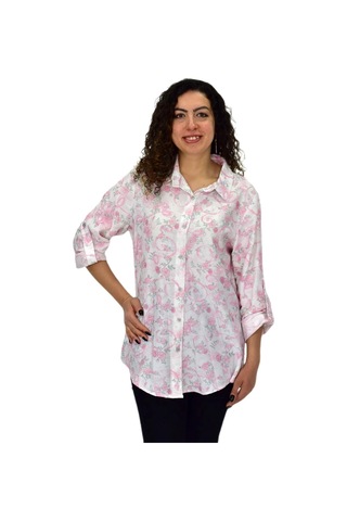 Gölge Kadın Uzun Kol Gömlek Bgl-st04665 Pembe