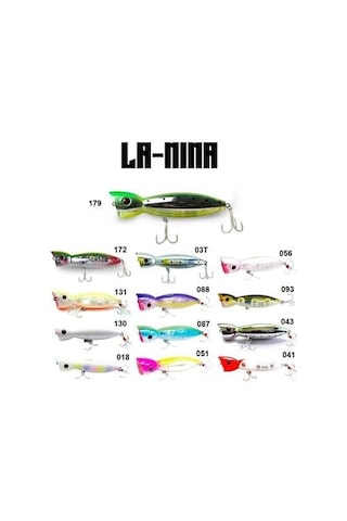 Fujin La-nina Maket Balık Su Üstü Popper 179 Uv Green Sardine